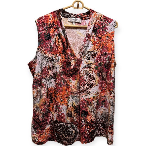 DONATED❌Jones Studio, Sleeveless Paisley Blouse, Sz 1X Host Pick 4/2024 - Picture 1 of 5